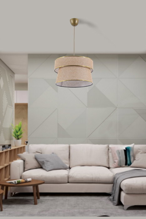 Opviq Coral Conic Lámpara de Araña Beige
